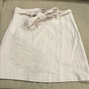 HYFVE Cream A-Line Skirt with Tie Belt